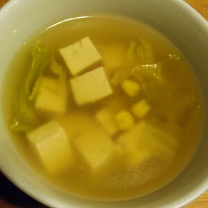 ダシダｄｅ❤簡単豆腐の優しいスープ❤